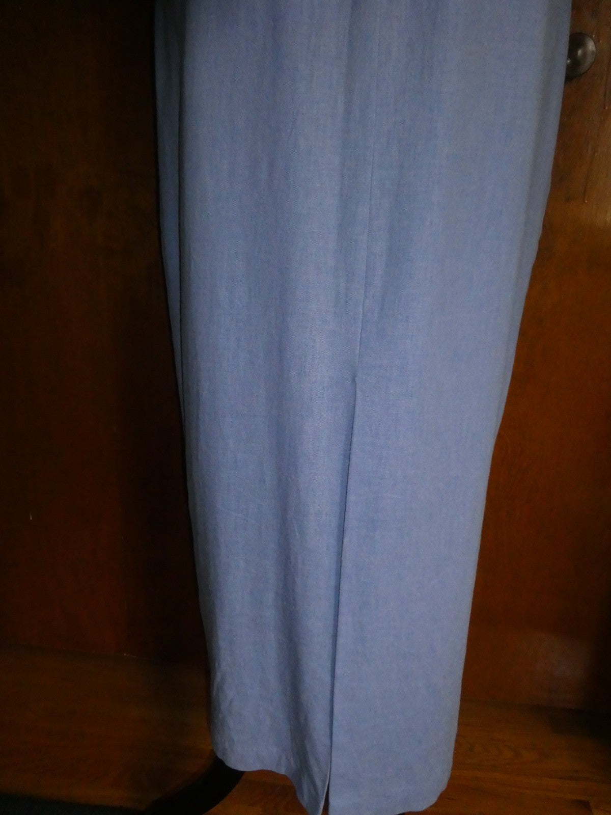 Ultra Dress New York  Lilac Linen Blend Embroidered Floral Maxi Dress Lined 10