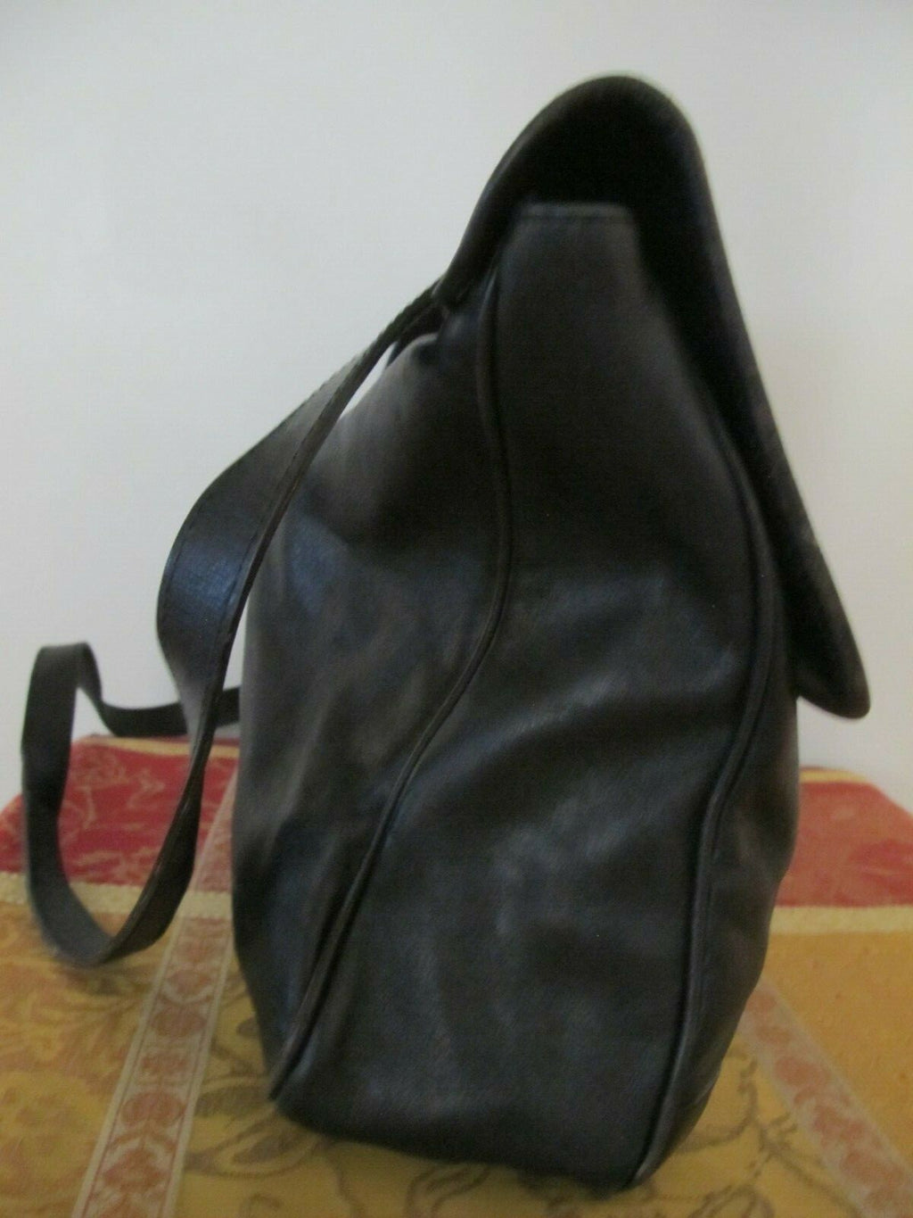 Dover Alto Estilo Women’s Black Soft Leather Briefcase Messenger Vintage Bag 