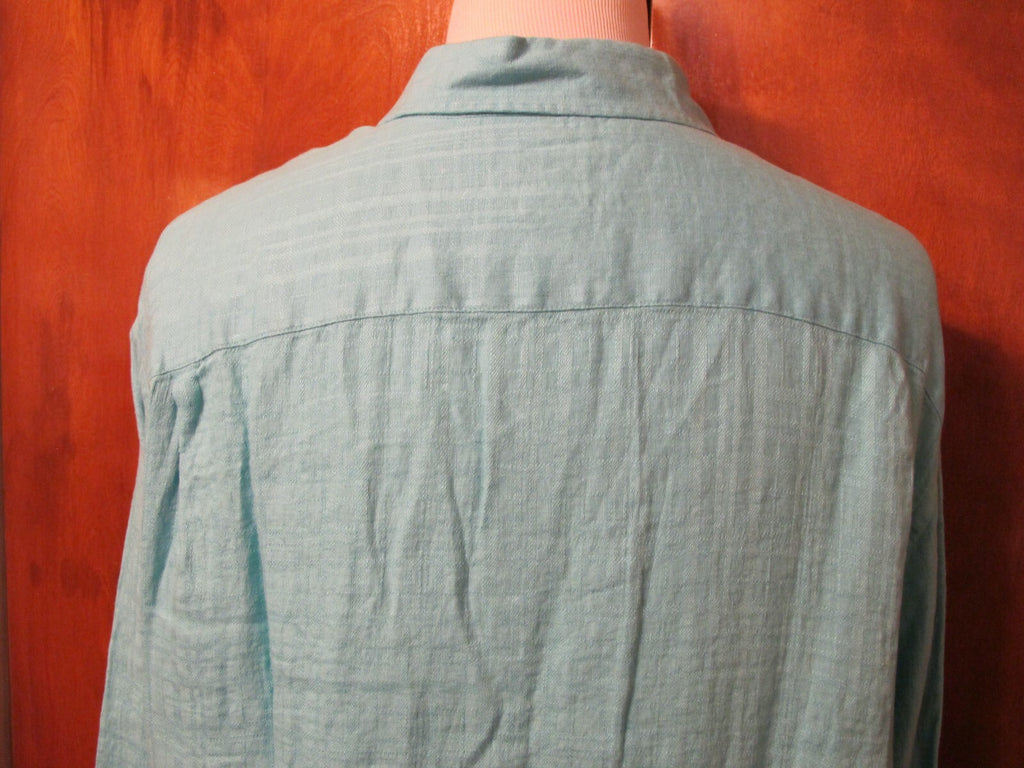 Jos. A. Bank men’s linen teal shirt xlarge 