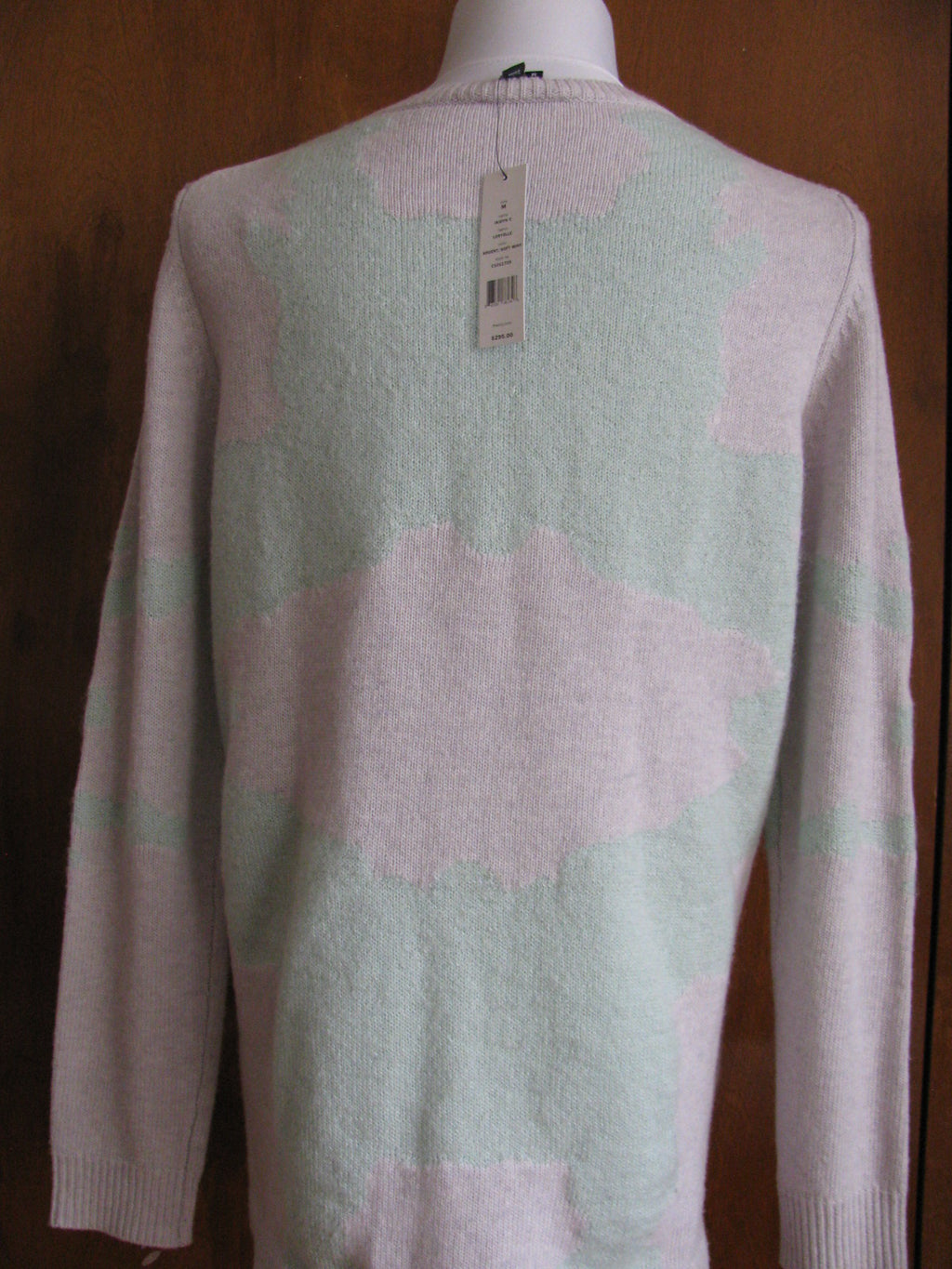 Theory Jaidyn C Women's  Argent Soft Mint Scoop Neck Sweater Size Medium New