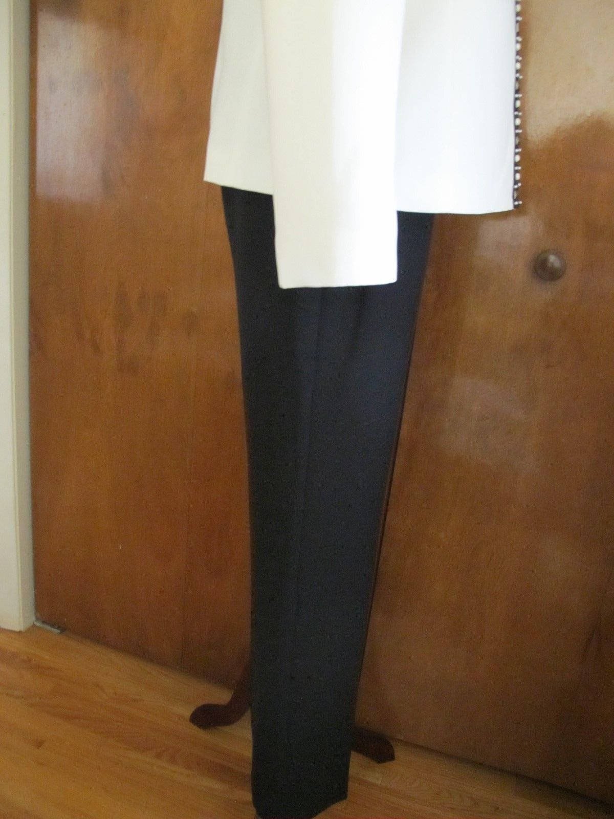 Tahari Asl Women’s White Black Pant Suit Set New