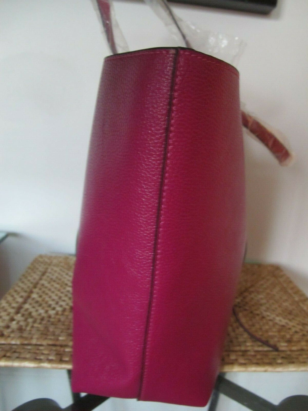 Tote Shoulder Large Reversible Handbag Purse Pink/Gold