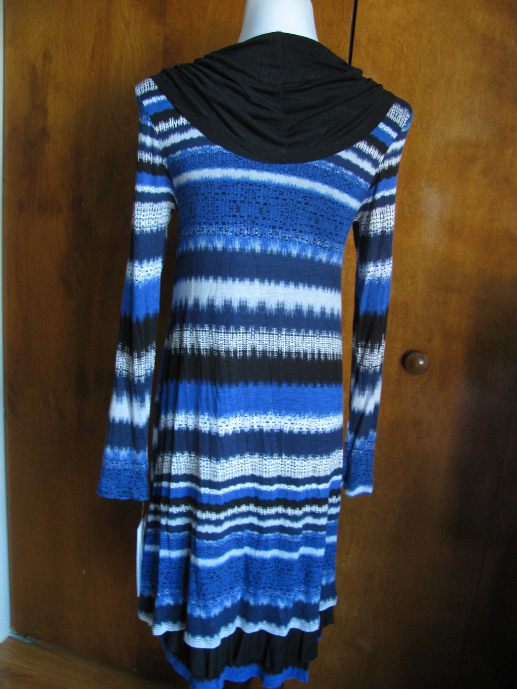 Kensie women’s empire blue combo lined dress Small 