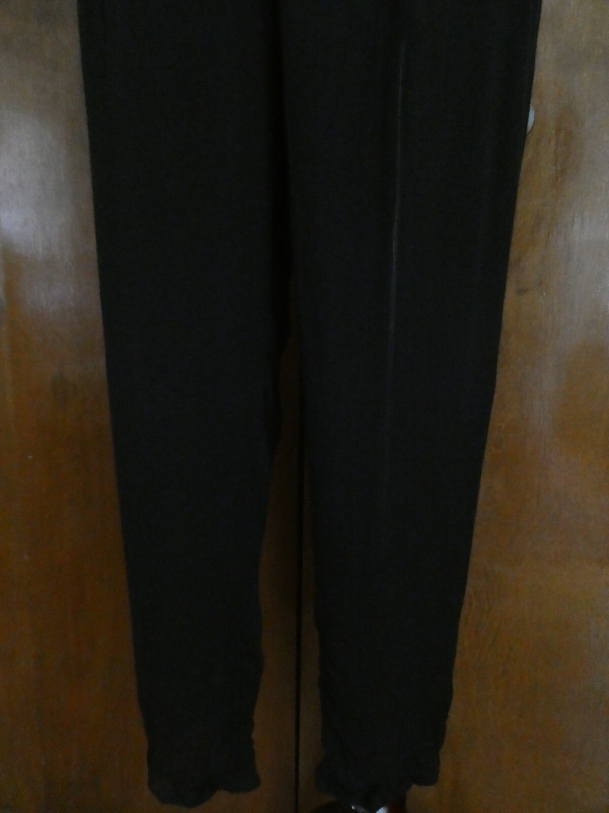 Free People Black Pockets Elastic Waist Rayon Yoga Jogger Pants Size Large