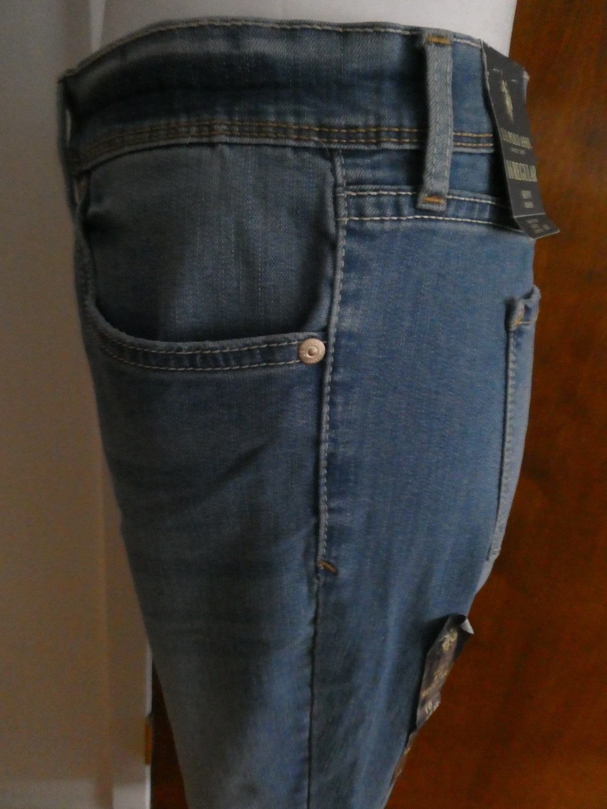 U.S. POLO ASSN. Women Blue Jeans Size 14 Regular (Tagged 16) Skinny Mid Rise NWT