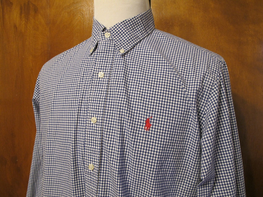 Ralph Lauren Men's Long Sleeve Button-up Plaid Shirt Size Large