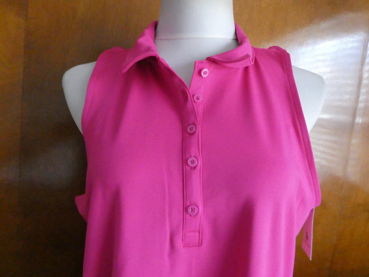 US POLO ASSN Women’s Pink USPA Sport Athletic Workout Dress Size Xlarge