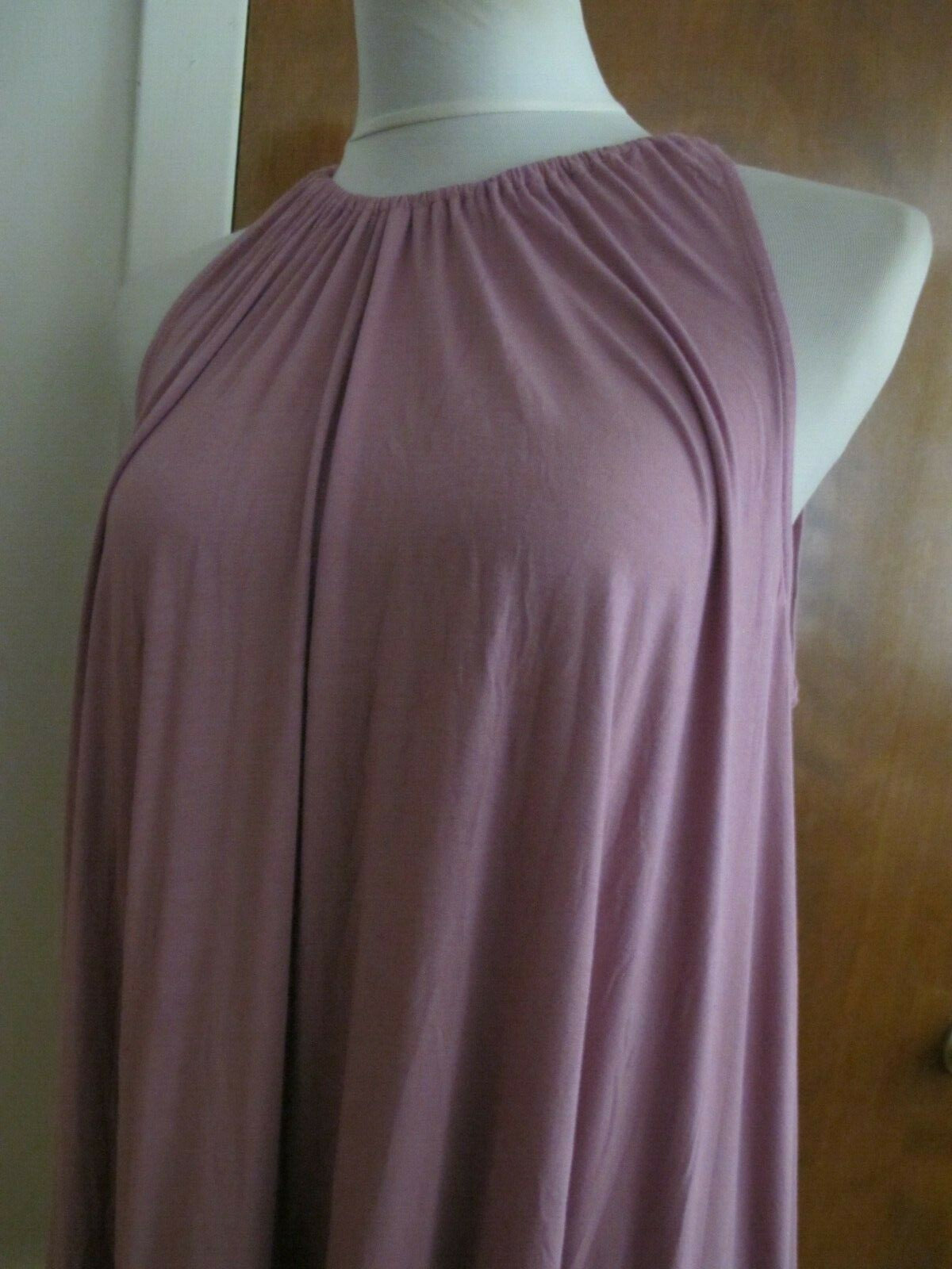 Anthropologie Eri & Ali Women’s Pink/Rose Ruffle Hem Swing Top Xsmall