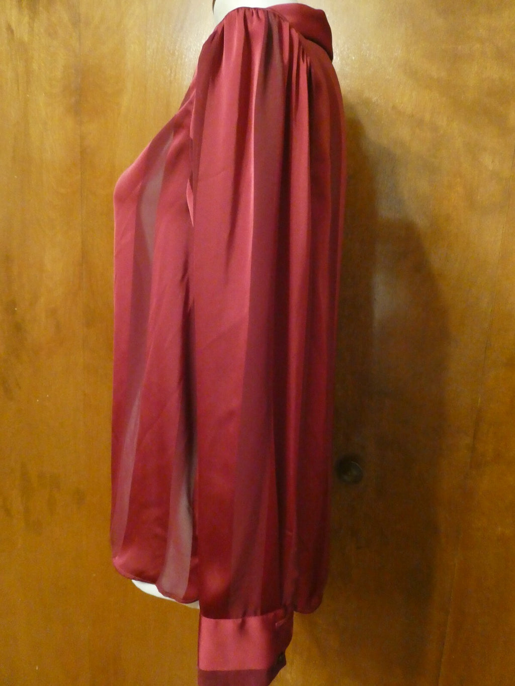 Unbranded women's burgundy stylish evening tunic top size Large