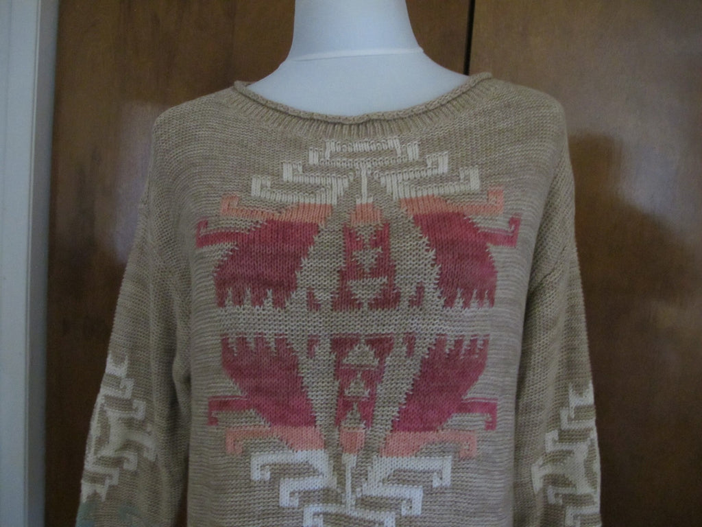 Lauren Ralph Lauren women’s beige gorgeous detailed sweater Large NWT 