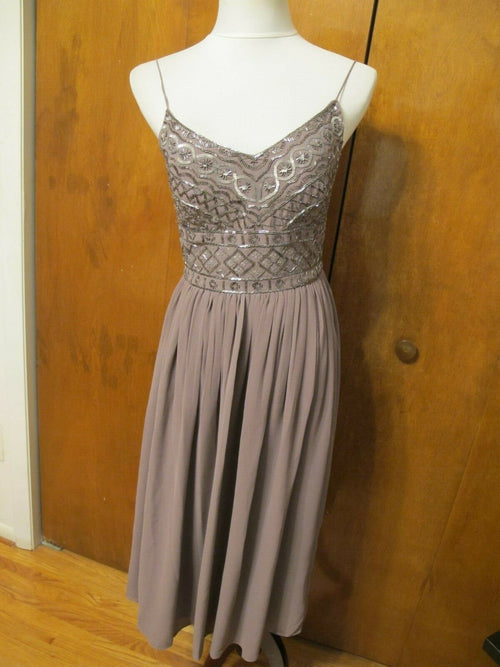 Anthropologie BHLDN Bristol Formal Dusty Purple Prom Graduation Dress 6 (fits 4)