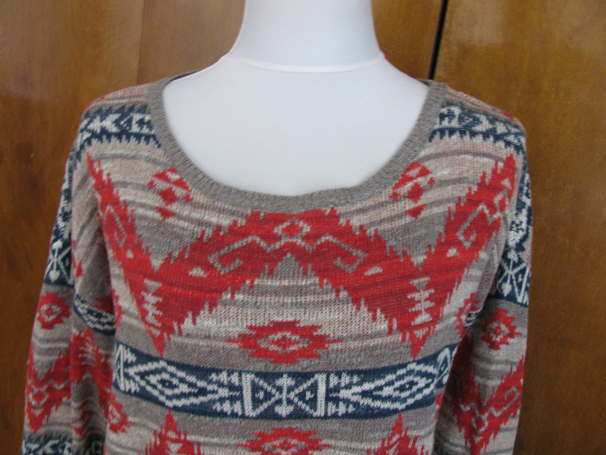 Denim & Supply women's multi color cotton 3/4 sleeves sweater Small
