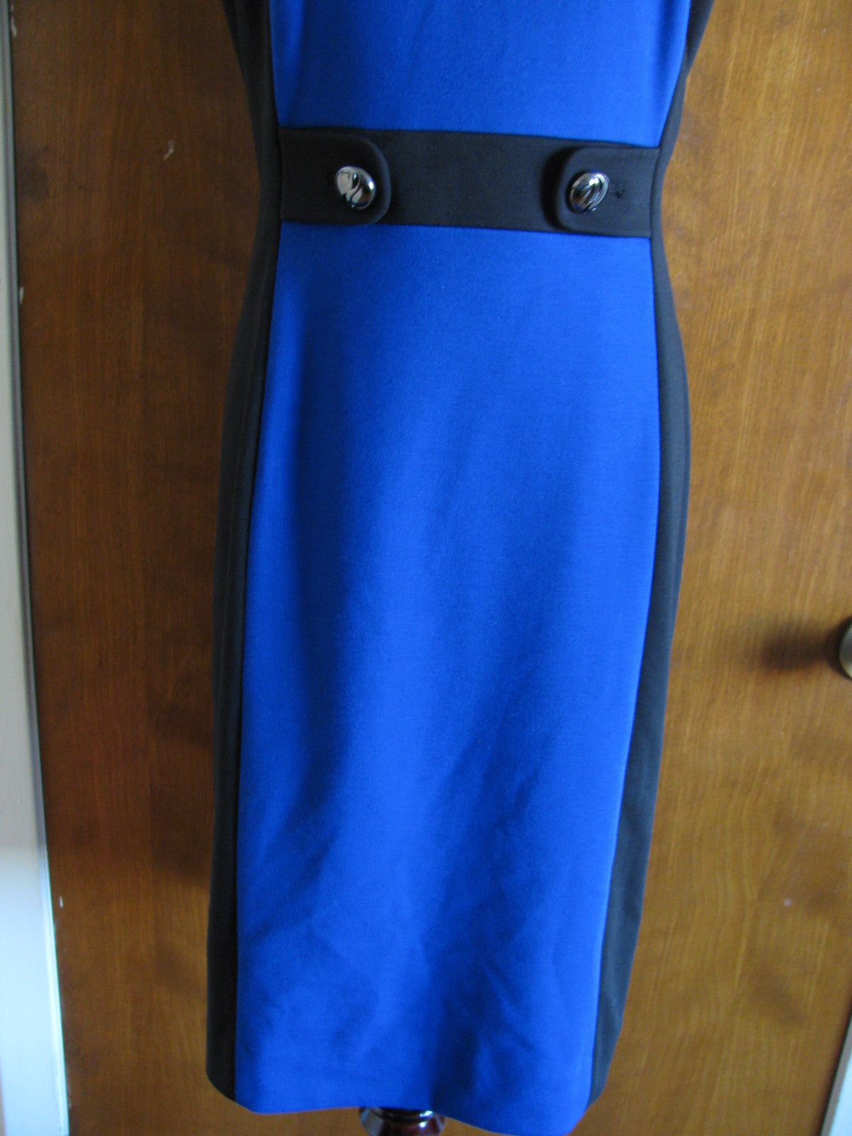 Tahari  Blue Black Dress 12