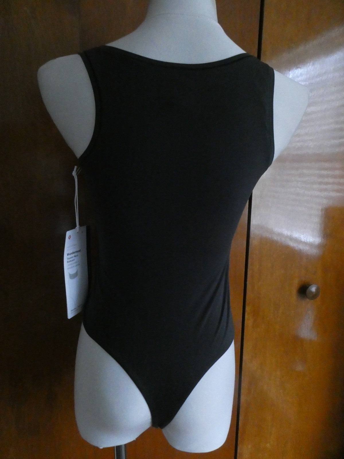 Lululemon Bodysuit Wundermost Nulu Soft Sleeveless Black Size Small, Medium