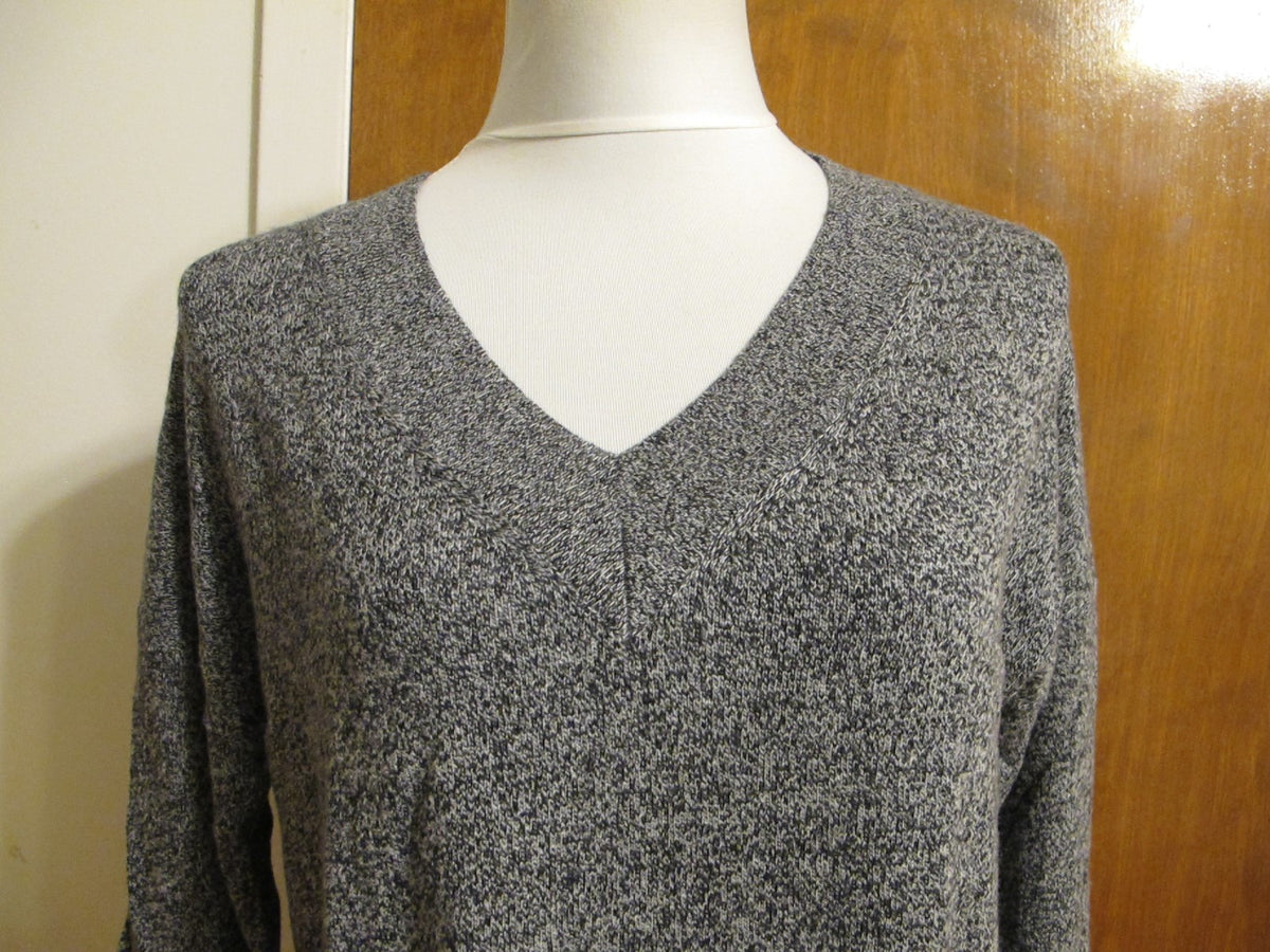 Bloomingdale's women multicolor 2ply cashmeret trim polyurethane sweater Medium 