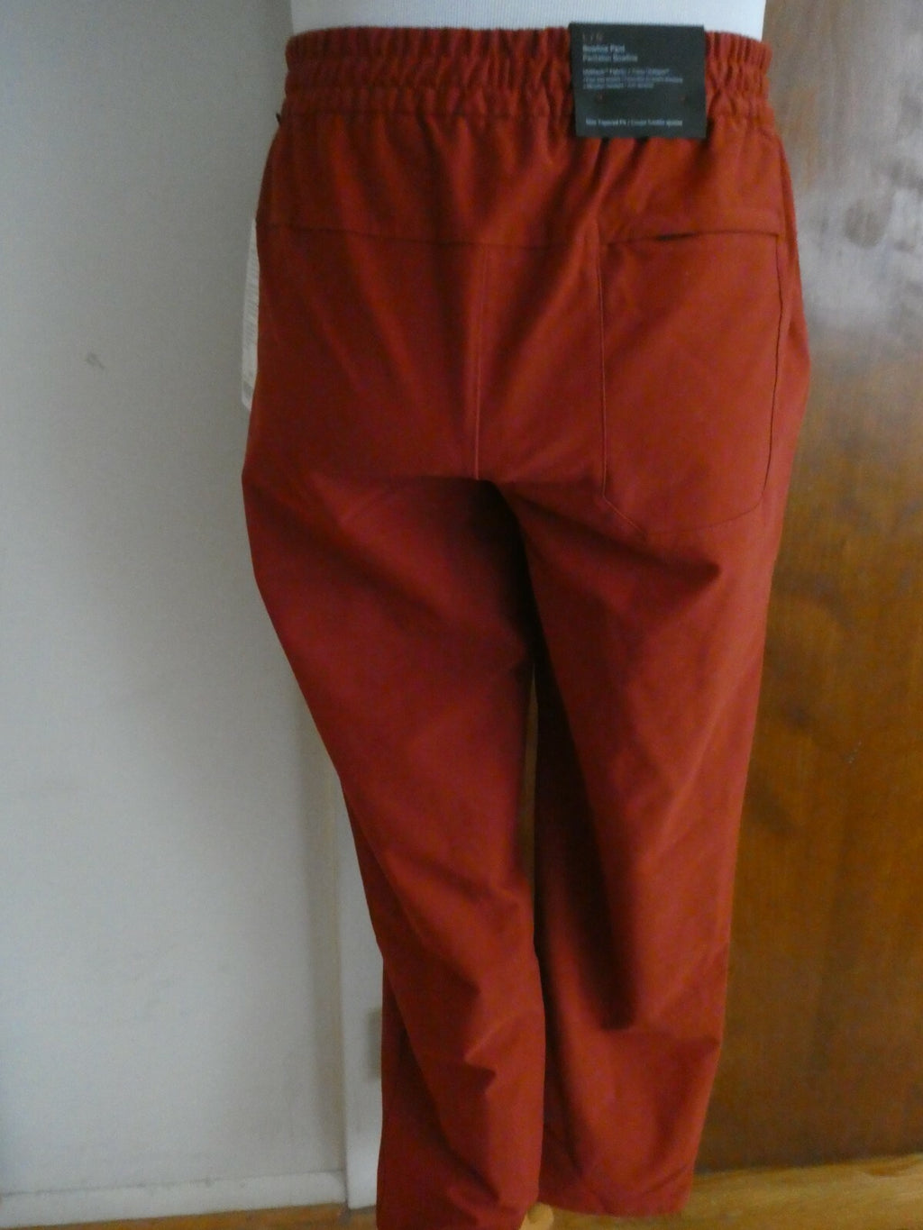 Lululemon Men's Aztec Brick Bowline Pants Utilitech Stretch Chino Jogger 