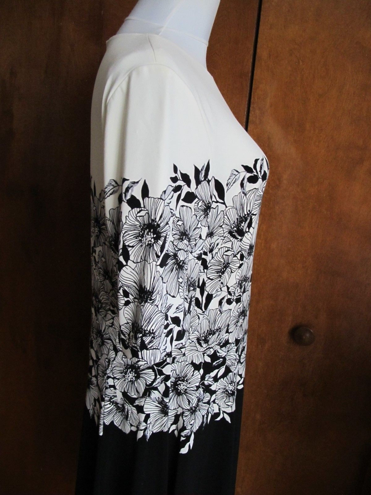 Ralph Lauren women’s  A-Line black white lined NWT dress size 16