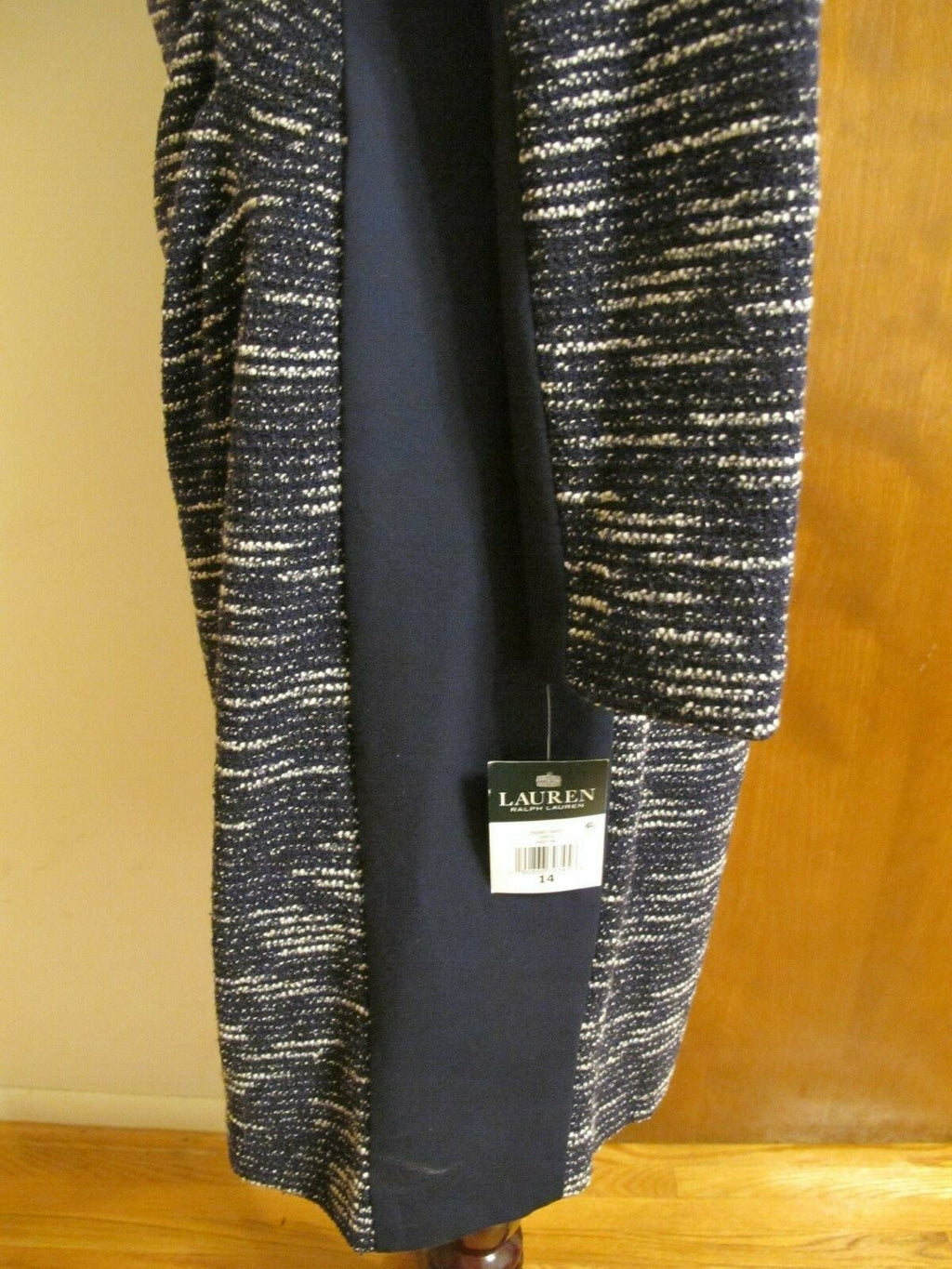 Ralph Lauren Women’s Navy Gathered Long Sleeves Dress Size 14 