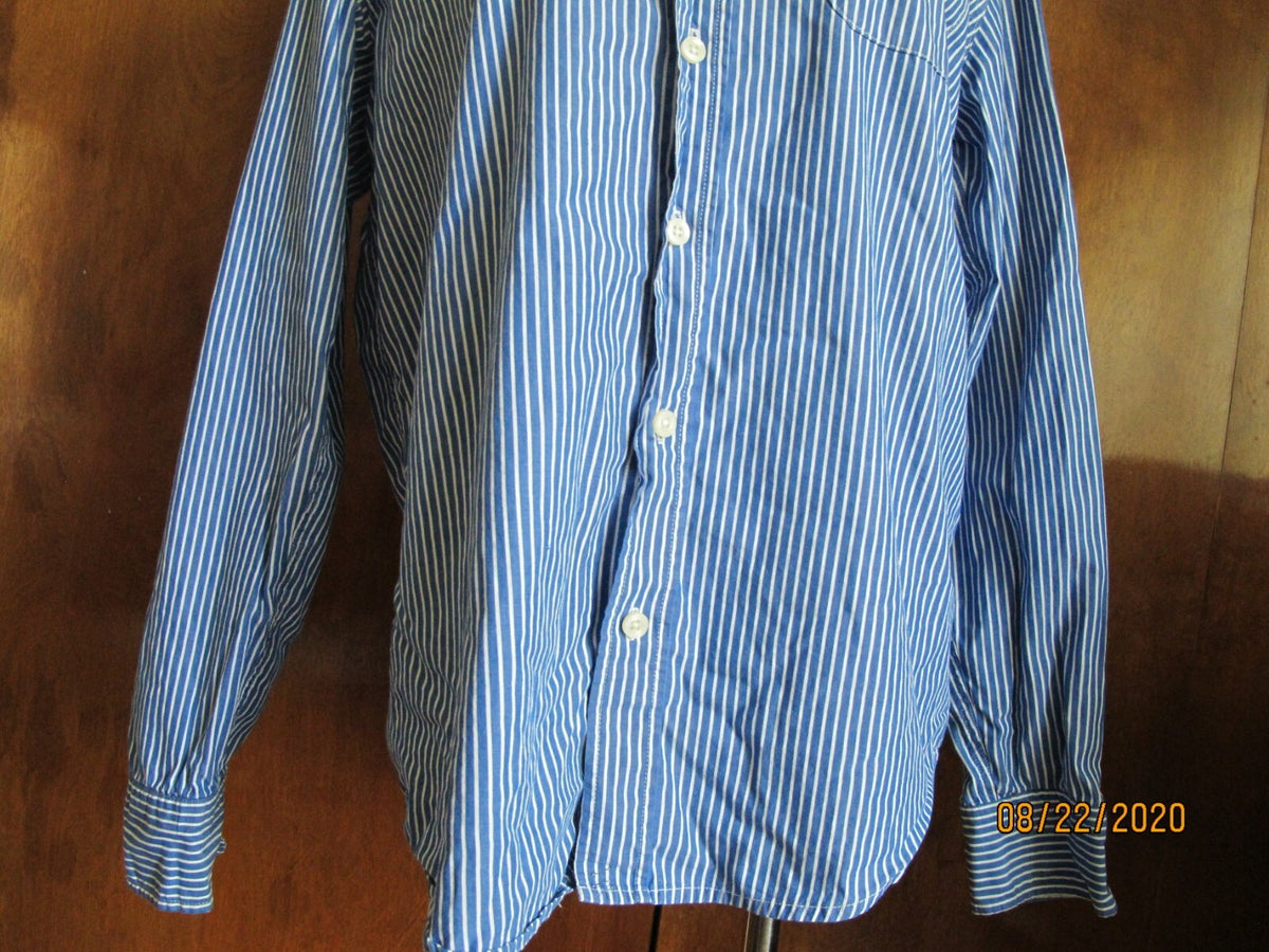 Fox Men's Striped Long Sleeve Button-up Shirt Size Medium