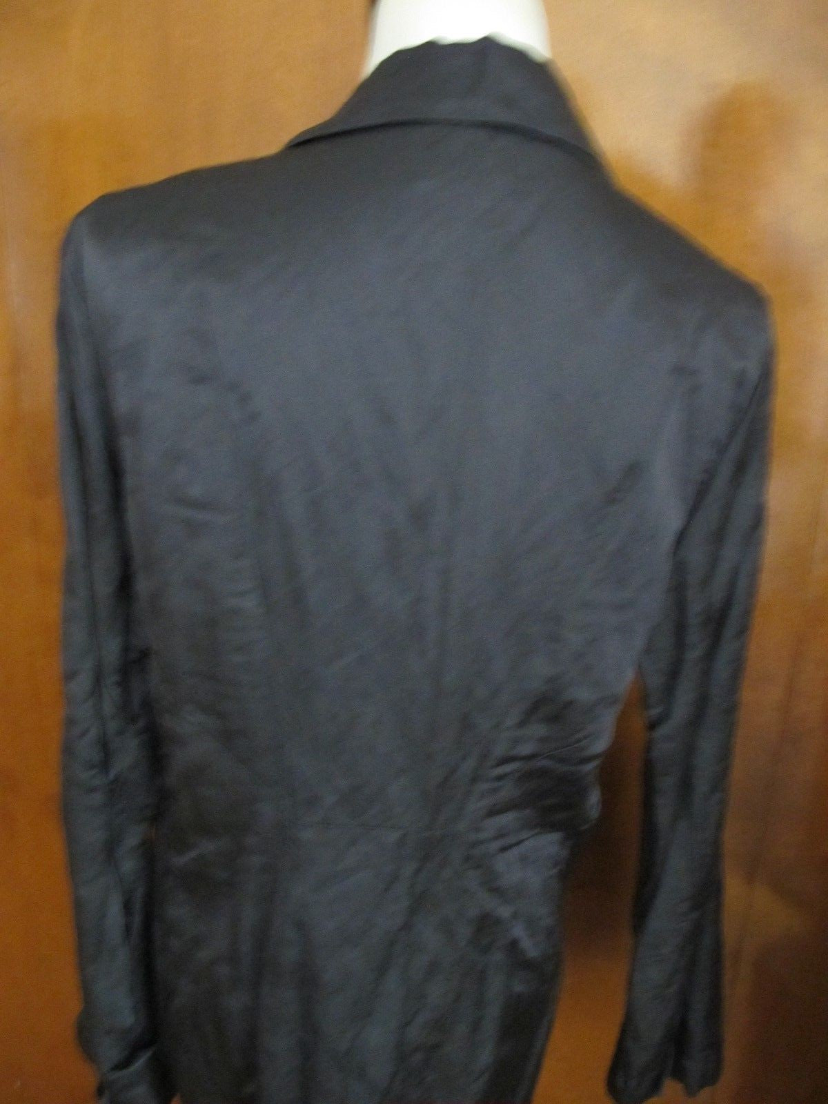Eillen Fisher Women’s Gray Lined Satin Cotton Jacket Large New
