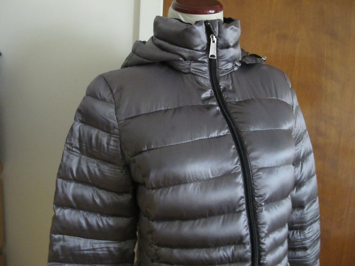 Andrew Marc Women’s Gray Lightweight Premium Downs Winter Coat Small