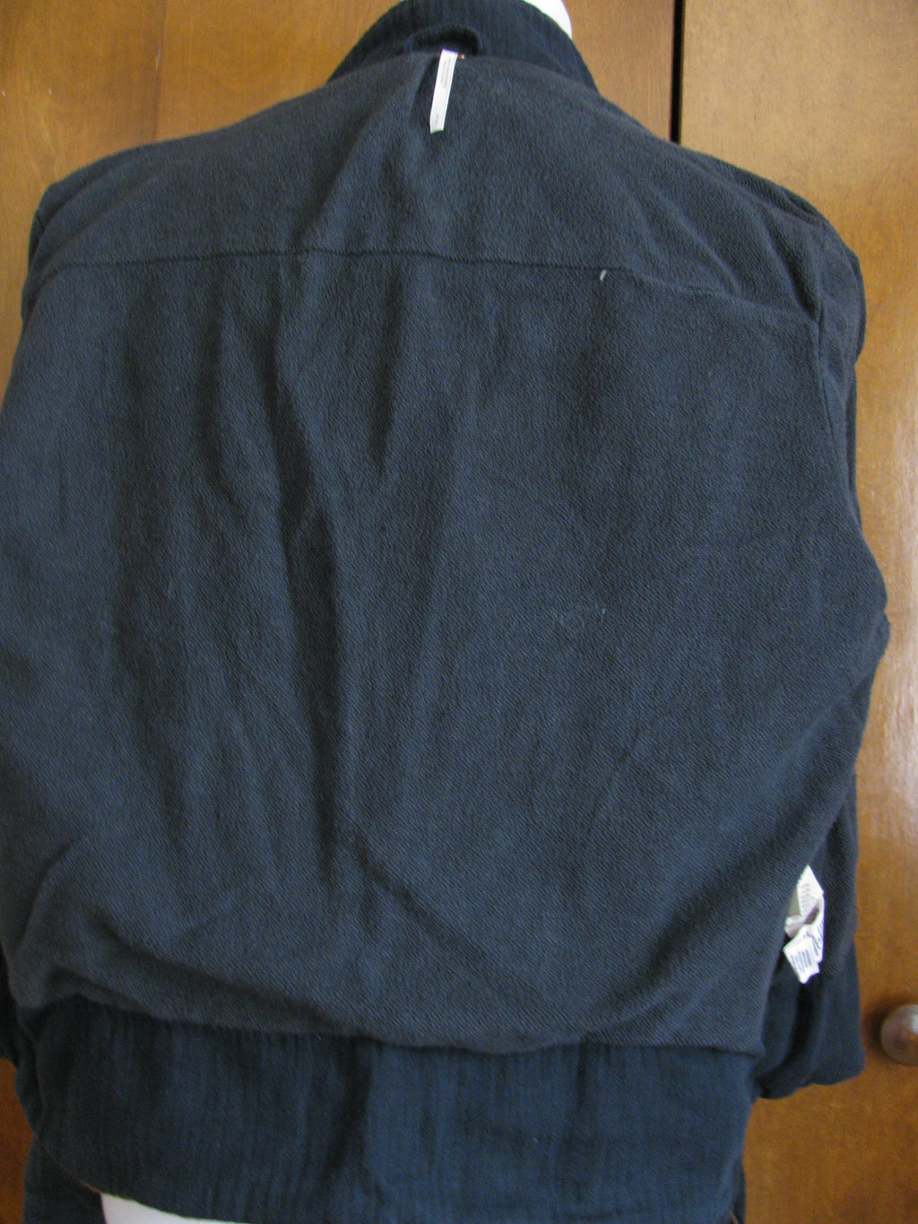 Free People women’s black soft cotton lined jacket coat 
