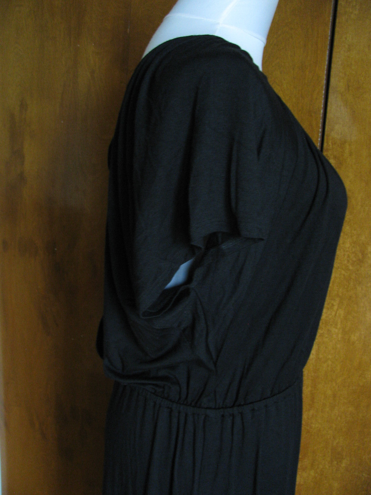 Ella Moss women’s black fitted rayon evening dress Large 