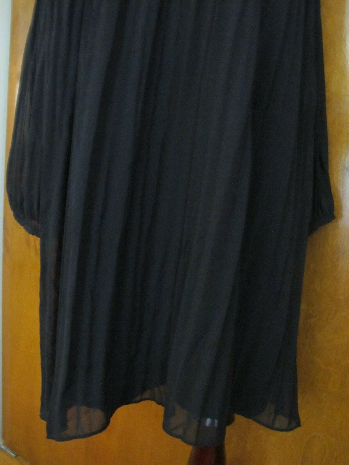 Sanctuary women’s black pleated evening cutout A-line dress size Xlarge 