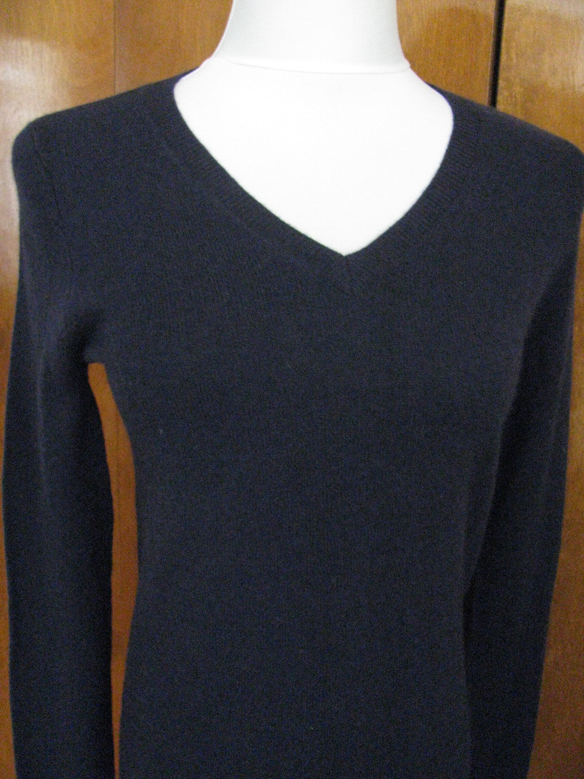 Bloomingdale's Women’s Navy 2Ply Cashmere Sweater Xsmall New