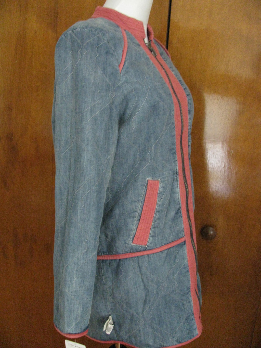 Free People Women's Reversible Denim Jacket Coat XSmall 