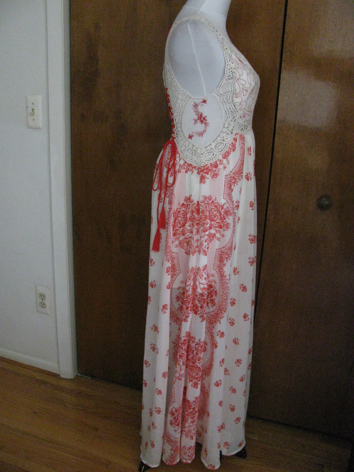 Free People women’s magnolia gorgeous lined maxi dress size 2 New