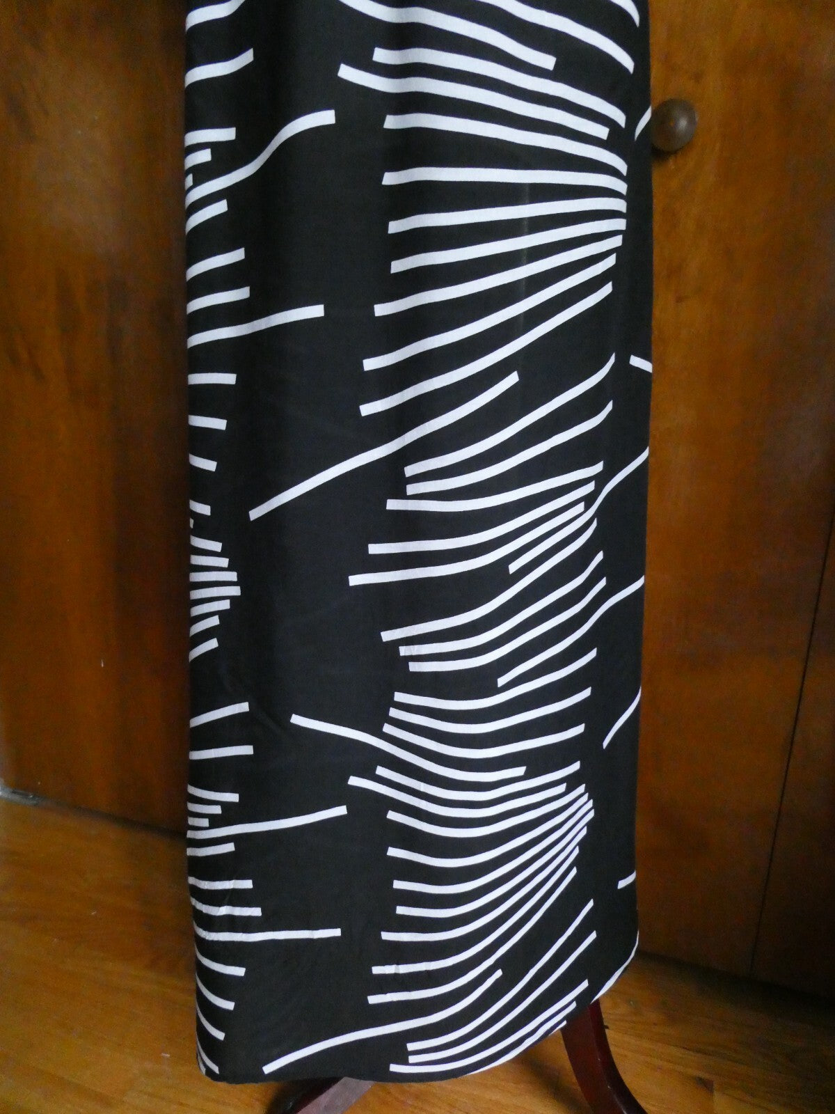 J.Stars Sexy Maxi Dress Off The Shoulders Ruffles Multi-Color Black/White L/XL