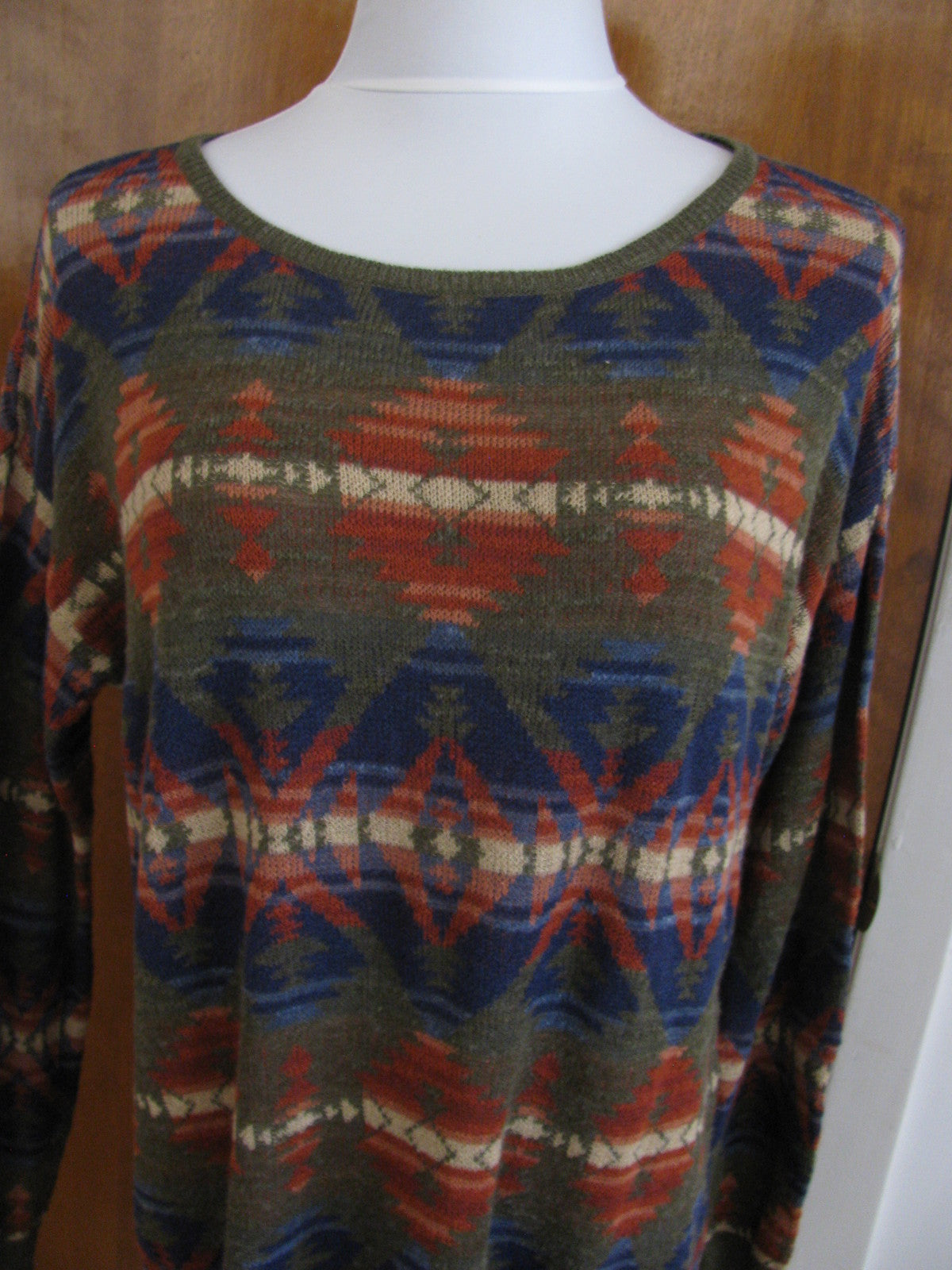 Denim & Supply women’s multi color green brown sweater Medium