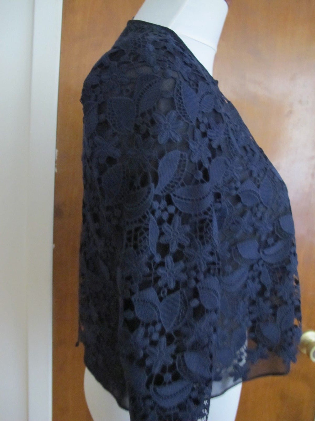 Ralph Lauren women's navy lined evening cardigan size 4new with tag