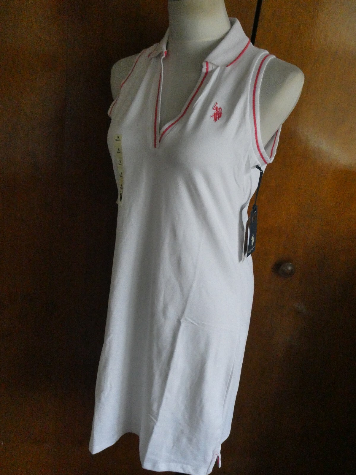 US POLO ASSN Women’s White USPA Sport Athletic Workout Dress Size Small