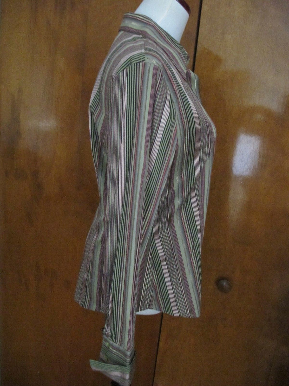 New York &Company women's stylish multi-color striped top size PL