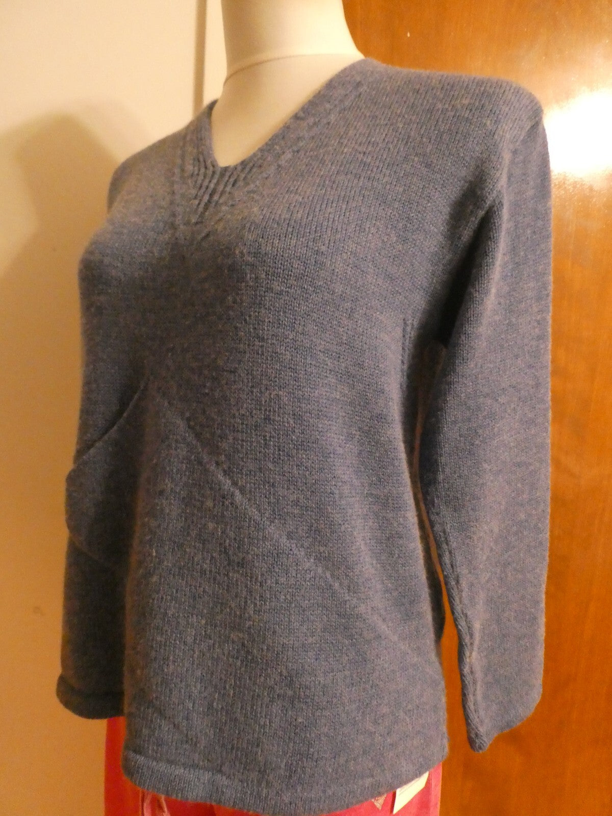 Aceka  women's dusty blue sweater size PM preowned
