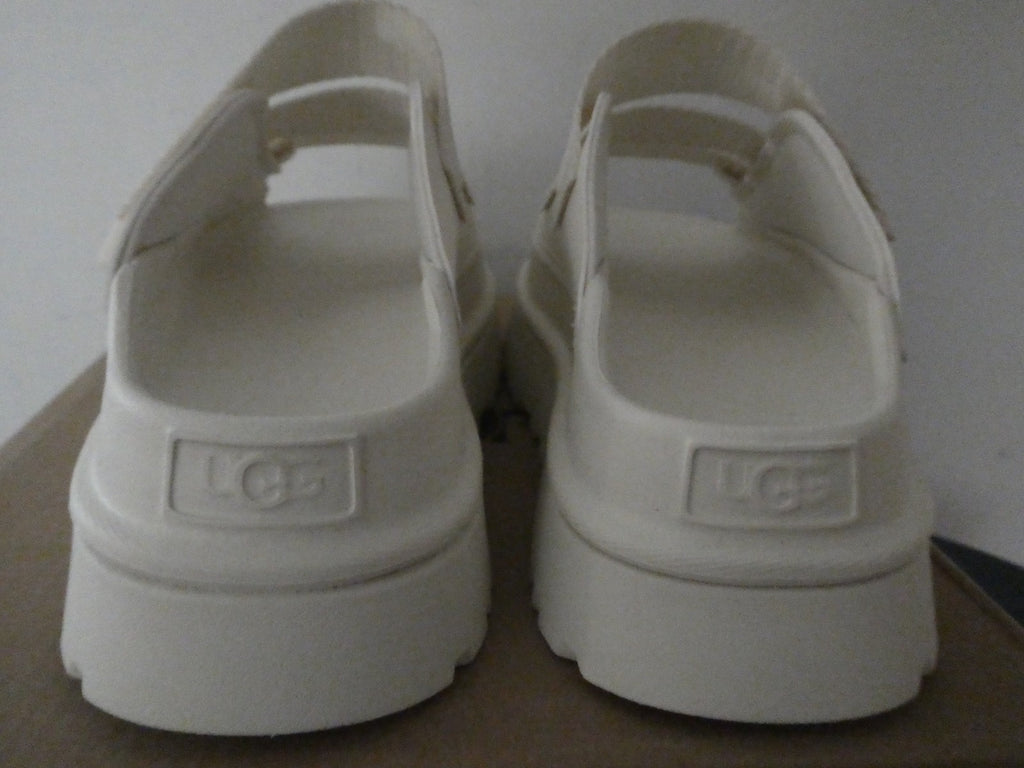 UGG Women Goldenglow Slide JSM White Platform Sandals Sz 5 New in Box W/1167430