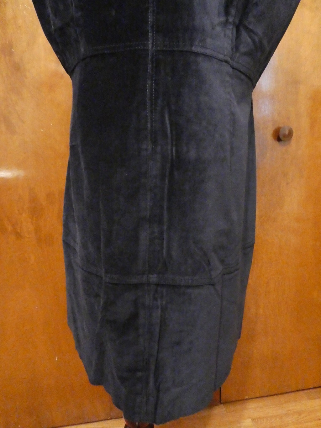 Gap Women’s Black Velour Sleeveless Side Pockets Lined Dress Size 20
