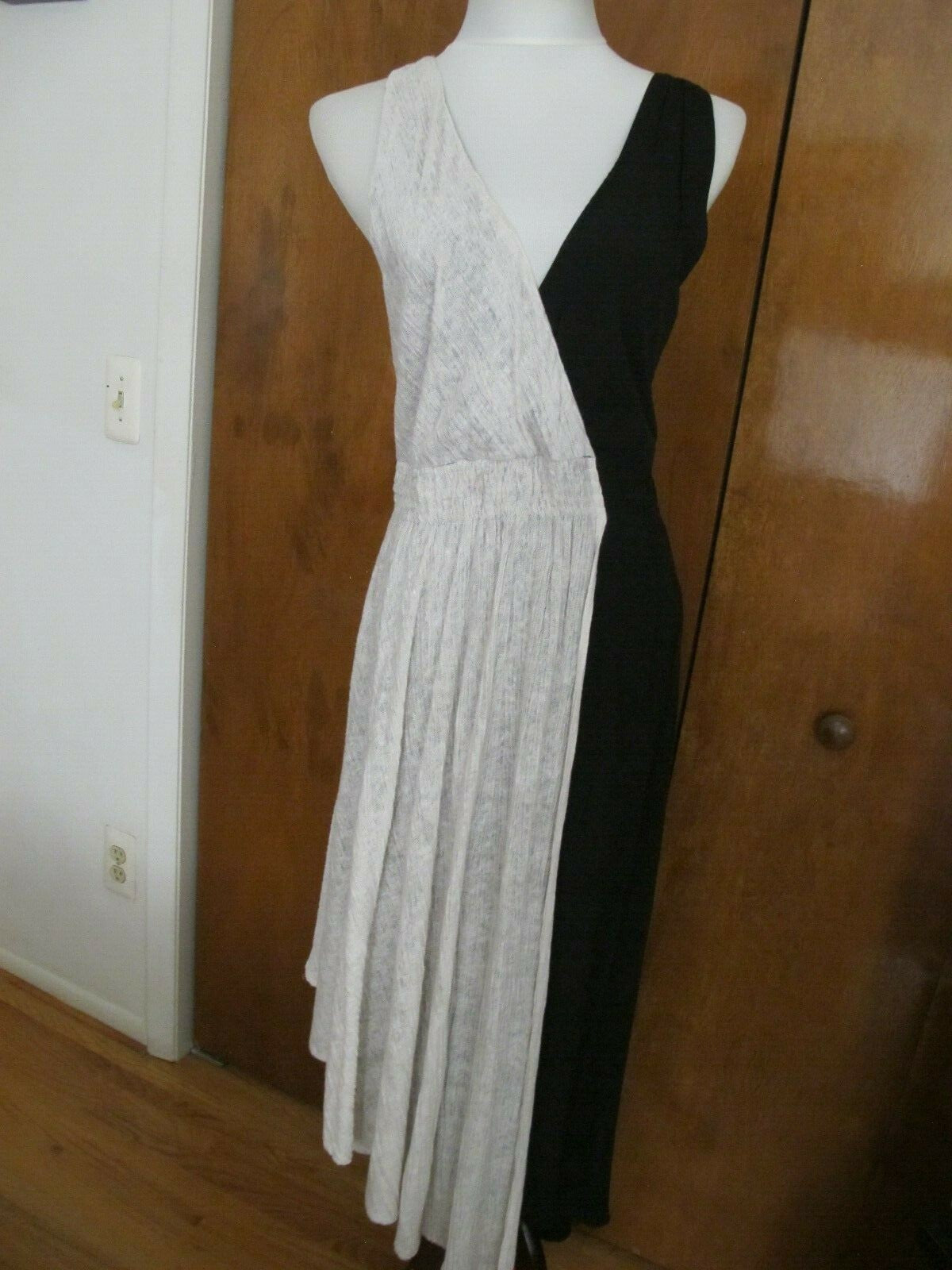  Anthropologie Maeve women’s black noir lined evening dress size large NWT 