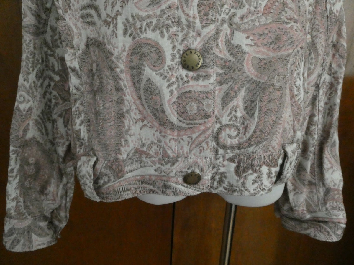 Fashion Born Again Women's Multicolor Detailed Blazer Size Large