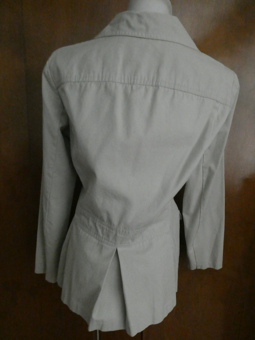 New York & Company Women’s Gray Button-Down Cotton Jacket Blazer Size Medium