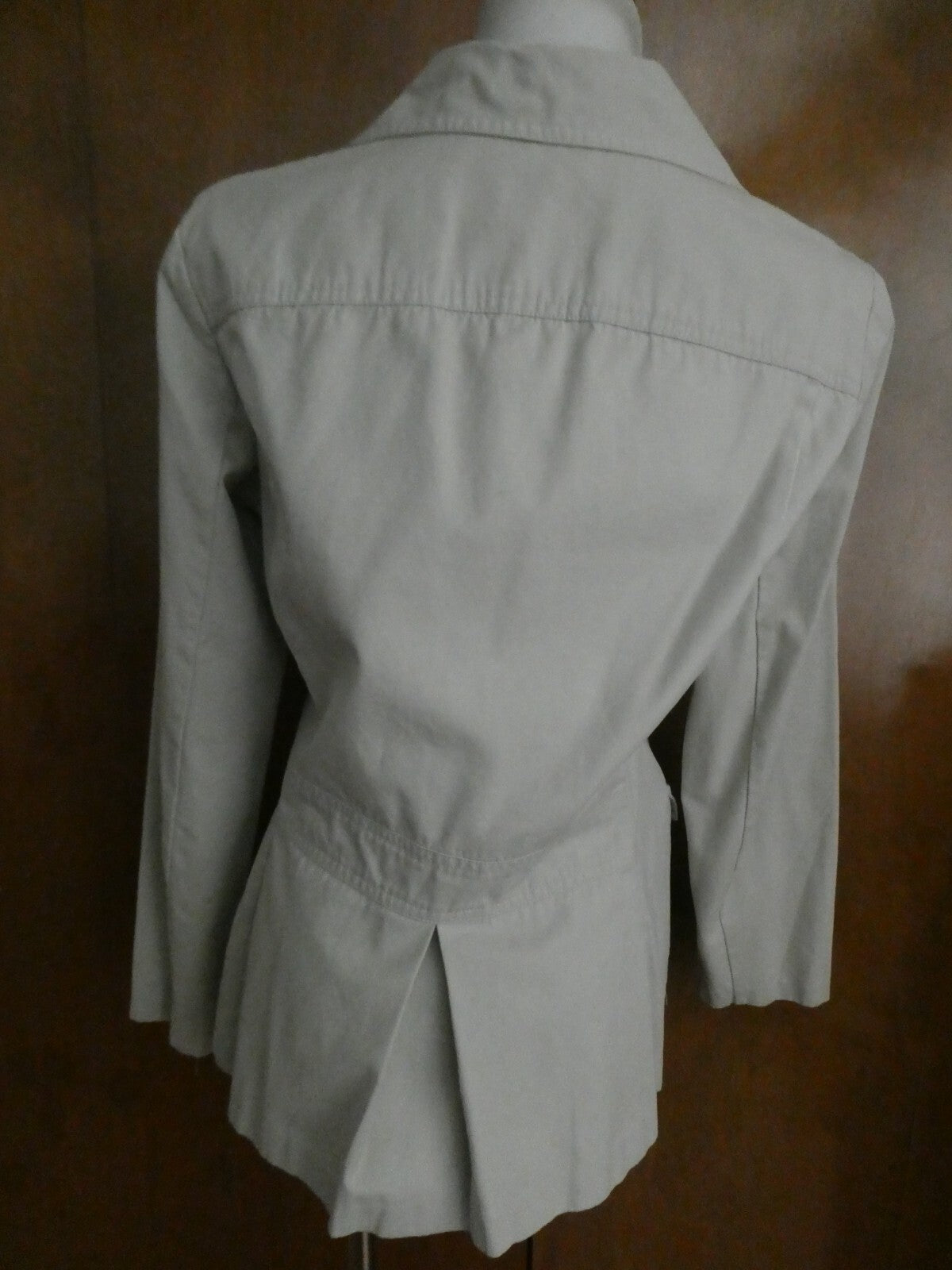 New York & Company Women’s Gray Button-Down Cotton Jacket Blazer Size Medium
