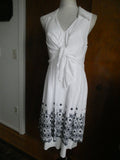 Laundry By Design women's white/black lined gorgeous one-piece dress size 12