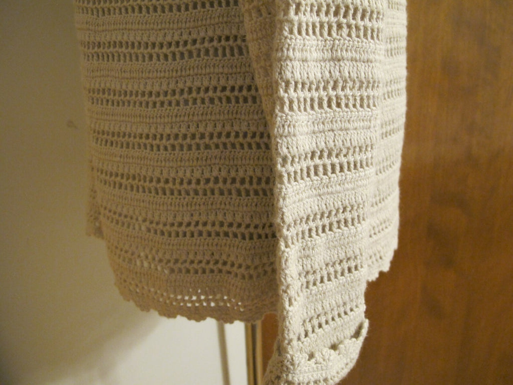 Women's beige knitted gorgeous buttoned cardigan S/M from Italy.