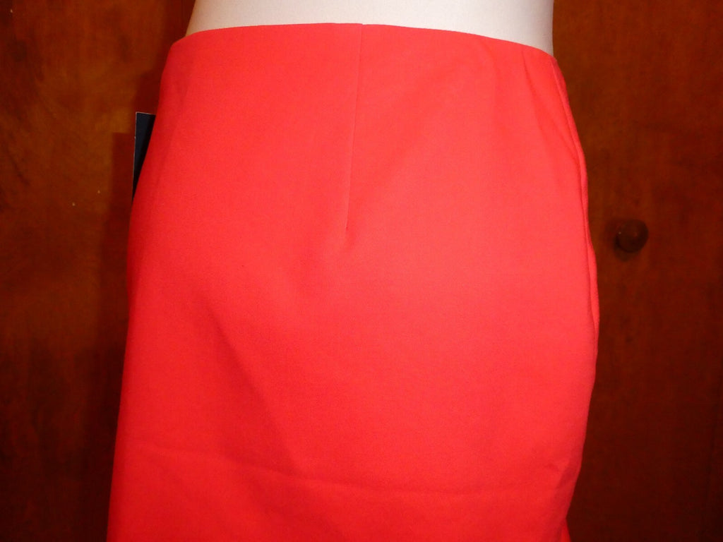 POLO Ralph Lauren Women's Cotton/Viscose Neon Coral Lined Mini Skirt Size 4