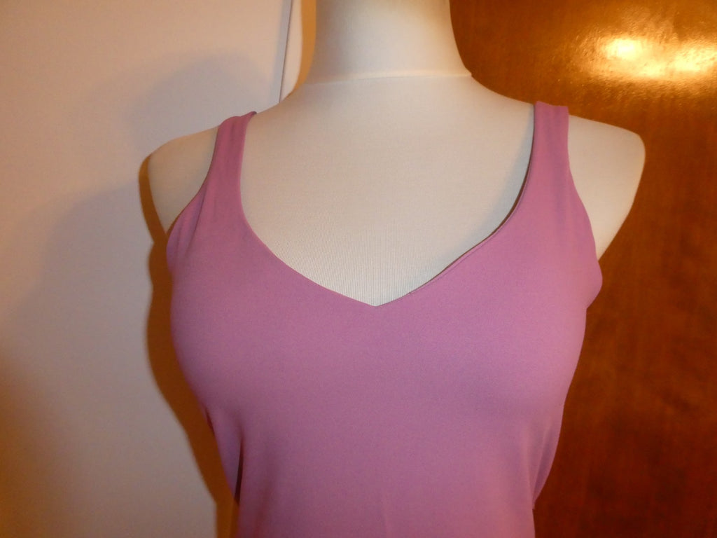 Lululemon Women Pink Align Bodysuit with Build-in Bra Sz 10 Original price $148