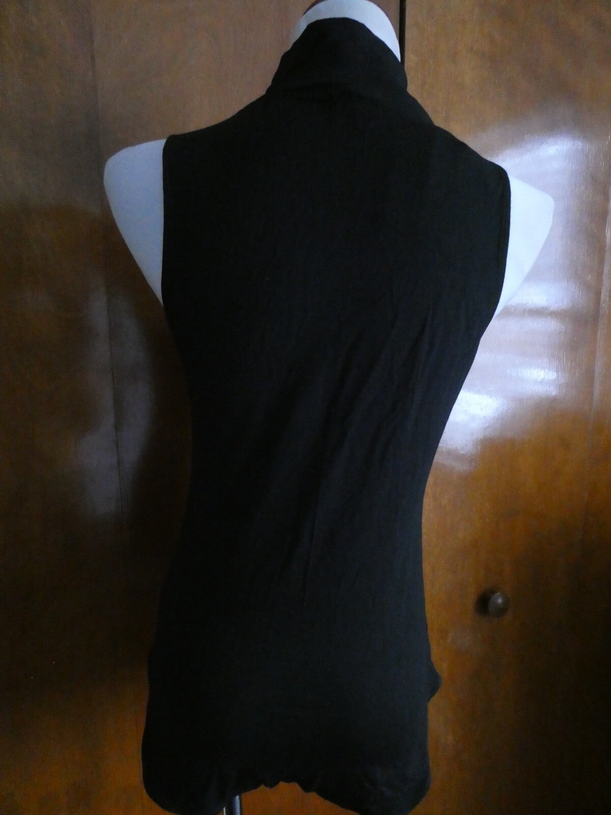 Anthropologie little black bodysuit women's rayon size Large