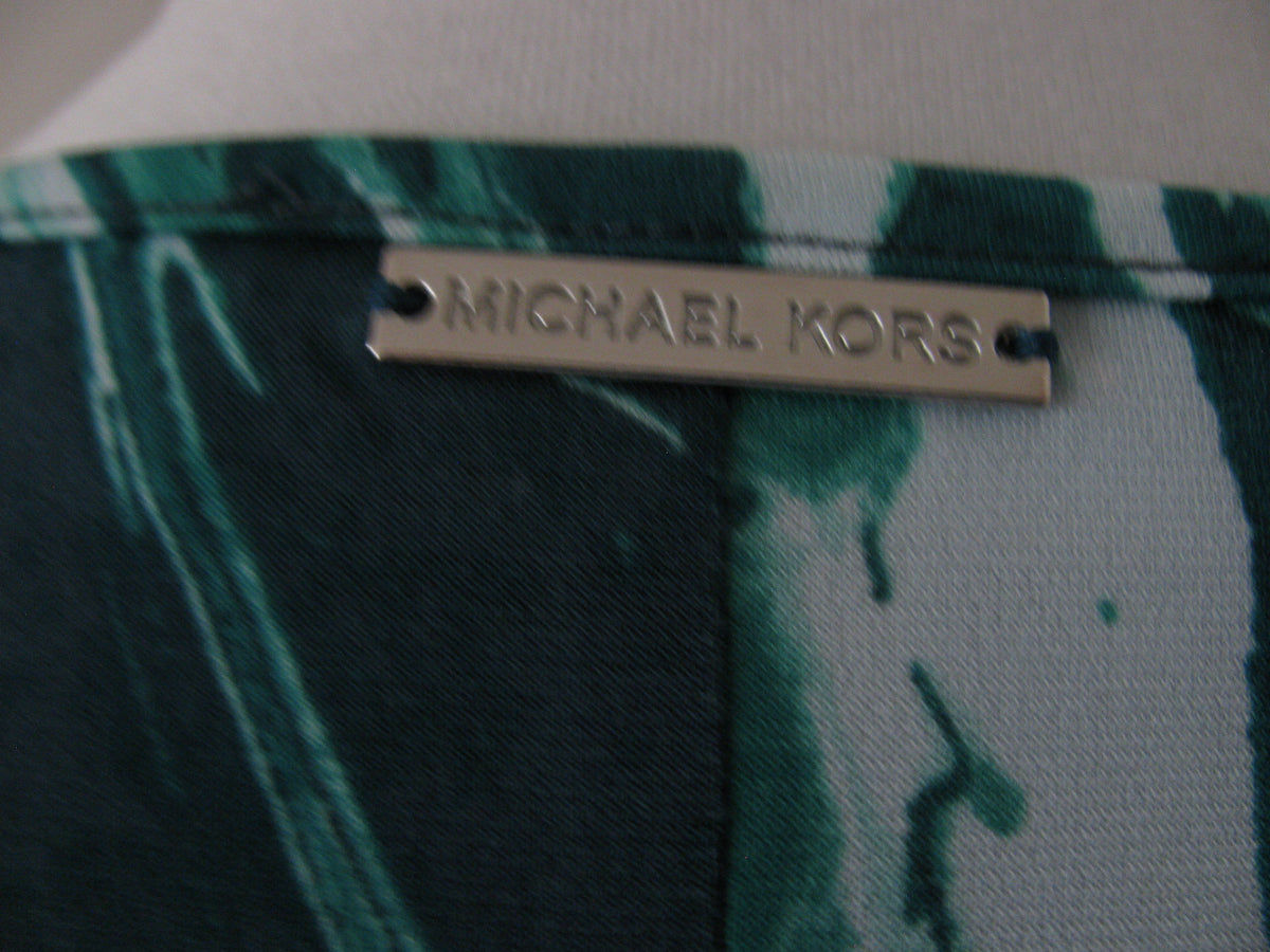 Michael Kors Women's Pepper Green Flare Hem Dress new