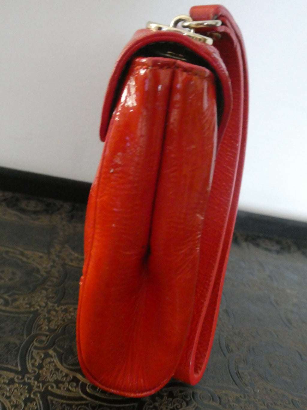 Vintage Kate Spade Women’s Patent Leather Wristlet Red Small Wallet